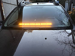 Проблисковий маячок LED 315-6. 12В.-72 Вт. Помаранчева. 65,5 см.