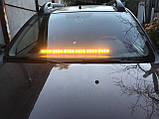 Світлова панель проблискова LED 315-6. 12В.-72 Вт. помаранчева 66,5 см., фото 2