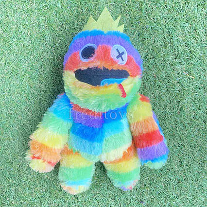 М'яка плюшева іграшка Різнобарвна Райдужний Друг 30 см Роблокс Blue Rainbow Friends Plush Roblox