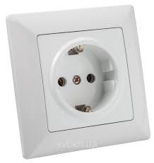 Розетка 1-я внутрішня із з/к SV-8206 синя, фото 1