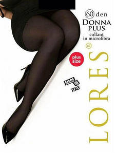 Колготки 60 ден великого розміру Lores Donna Plus 60 чорного та бежевого кольорів розмір 6