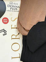 Колготки жіночі теплі з шортиками у великих розмірах DONNA PLUS 60 den, фото 3