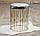 Комплект 2-х журнальних столів Арт деко золотий метал із дзеркальною основою Гранд Презент 70105, фото 5