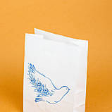 Подарунковий пакет з українською символікою 150*90*240 Білий святковий Пакет "Голуб" Пакет подарунковий жіночий, фото 5