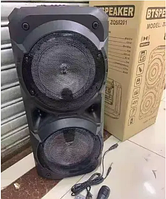 Колонка портативна, з мікрофоном USB/FM/Bluetooth/TWS акумуляторна Speaker ZQS-8201, колонка валіза