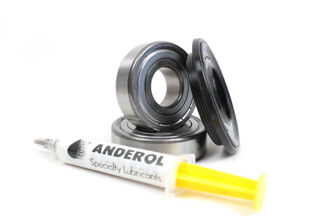Підшипники для пральної машини Indesit/Ariston SKF 6204, SKF 6205 і сальник 30*52/65*7/10 (Corteco CFW)
