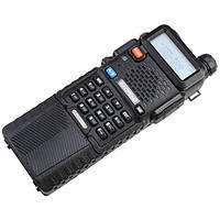 Рація Baofeng UV-5R Black + Посилений акумулятор BL-5L 3800 мА·год Black