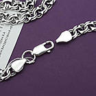 Комплект срібний чорнений ланцюжок бісмарк з хрестиком 925 проба, фото 9