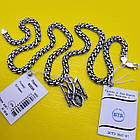 Комплект срібний ланцюжок бісмарк з кулоном Тризуб Герб України 925 проба, фото 3