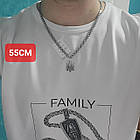 Комплект срібний ланцюжок бісмарк з кулоном Тризуб Герб України 925 проба, фото 7