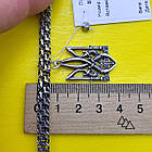 Комплект срібний ланцюжок бісмарк з кулоном Тризуб Герб України 925 проба, фото 9