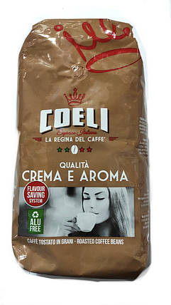 Кава в зернах COELI Crema Aroma 1 кг Італія, фото 2
