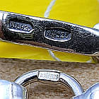 Комплект срібний чорнений ланцюжок бісмарк з хрестиком 925 проба, фото 10