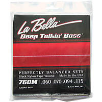 Струны La Bella Black Nylon Tape Wound Bass 760N Standard 60-115