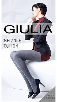 Колготи жіночі теплі бавовняні з плетінням 3D GIULIA Melange Cotton 200