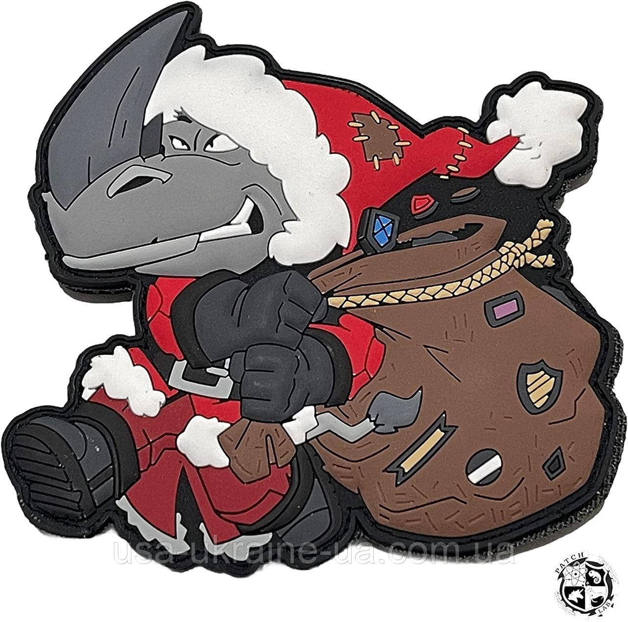Патч Patchlab Santa Claus Rhino Christmas Xmas Morale Patch, фото 1