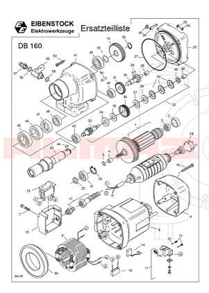 Щітка Eibenstock DB160, DB200, PLD450, EBM250/2RP.