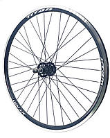Велосипедное колесо заднее 26 CROSS под трещетку, дисковый тормоз, втулка сталь