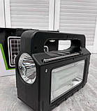 Потужна Сонячна станція 100W Everton RT-908 Панель, ліхтар, Power Bank 100W, прожектор 100W, Солнечная станция, фото 3