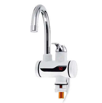 Миттєвий проточний водонагрівач з екраном (нижнє підключення) | Міні бойлер | Кран змішувач RX-001