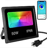 Розумний прожектор SMART LED 50W ART-7982 IP66 RGB з bluetooth і управлінням через додаток