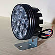 Яскрава світлодіодна LED фара АЛЮМІНІЙ ( 12 LED, 12V, 24 Вт, 6000K ), фото 4