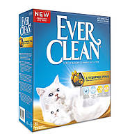 Наполнитель комкующийся для длинношерстных кошек Ever Clean Less Trail чистые лапки 6 л