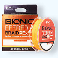 Шнур GC Bionic Feeder PE X4 150м Black Оранжевый, 0.6