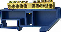BC-4А 10 нулевая шина с изолятором на Din-рейку на 10 отверстий