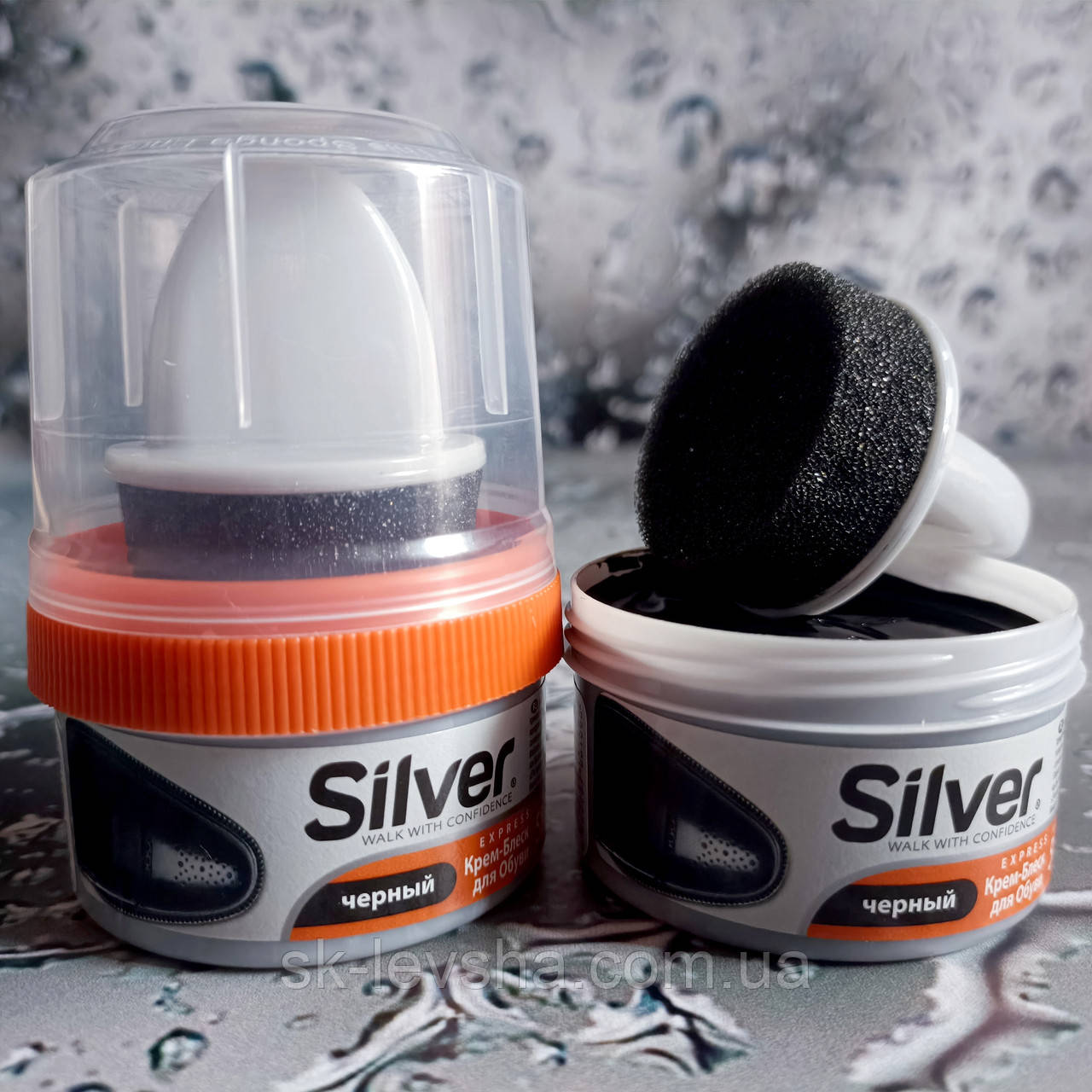 Крем-фарба для взуття Silver 50 мл. чорний