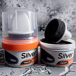 Крем-фарба для взуття Silver 50 мл. чорний