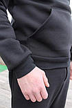 Зимові спортивні костюми 48-го розміру хлопчику Тепла Толстовка Розміру М чорного кольору зимові штани М-ка 48 Чоловічий одяг, фото 8