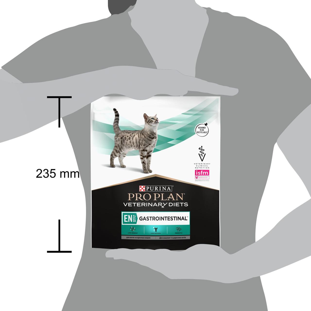 Сухой диетический корм PRO PLAN VETERINARY DIETS EN Gastrointestinal для котят, взрослых кошек 400 г - фото 3 - id-p1689088162