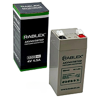 Rablex 4V 4.5A АКБ Акумулятор 4 Вольта 4.5 Ампера BATTERY 4V 4,5A акумуляторна батарея