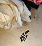 Золотистий кулончик — герб України "Тризуб" від студії LadyStyle.Biz, фото 3