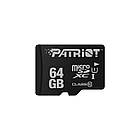 Карта памяти MicroSDXC 64GB UHS-I Class 10 Patriot LX + SD-adapter (PSF64GMCSDXC10), фото 2