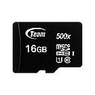 Картка пам'яті MicroSDHC 16 GB UHS-I Class 10 Team Black + SD-adapter (TUSDH16GCL10U03), фото 3