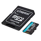 Карта памяти MicroSDXC 128GB UHS-I/U3 Class 10 Kingston Canvas Go! Plus R170/W90MB/s + SD-адаптер, фото 2