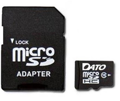Картка пам'яті MicroSDHC 128 GB UHS-I Class 10 Dato + SD-adapter (DTTF128GUIC10)