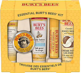 Подарунковий набір натуральної косметики для догляду за обличчям і тілом Burt's Bees Essential Gift Set