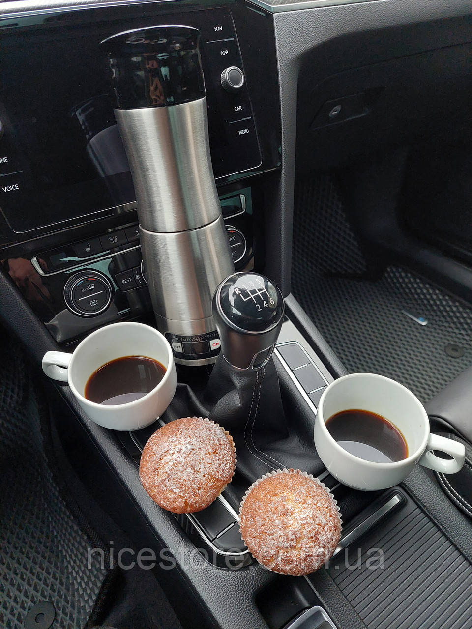 Автомобильная вакуумная кофеварка Espresso в прикуриватель 12/24V вольт в автомобиль для дальнобойщика в трек - фото 3 - id-p1452890997