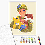 Картина за номерами українська тематика В надійних руках ©Олена Майхрич 40х50 Патріотична BrushMe BS53158, фото 2