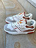 Жіночі кросівки New Balance 550 White Orange Au Lait Brown BBW550WA, фото 7