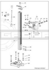 Eibenstock напрямна стійки DB160, DB200, DB201, BST50, BST250.