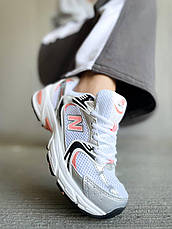 Жіночі кросівки New Balance 530 White Paradise Pink Silver MR530MAC, фото 3