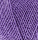 Нитки пряжа для в'язання напіввовна Lana Gold 800 Лана голд 800 від Alize Алізе № 851 - барвінок