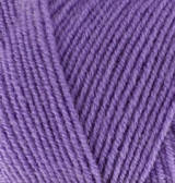 Нитки пряжа для в'язання напіввовна Lana Gold 800 Лана голд 800 від Alize Алізе № 851 - барвінок