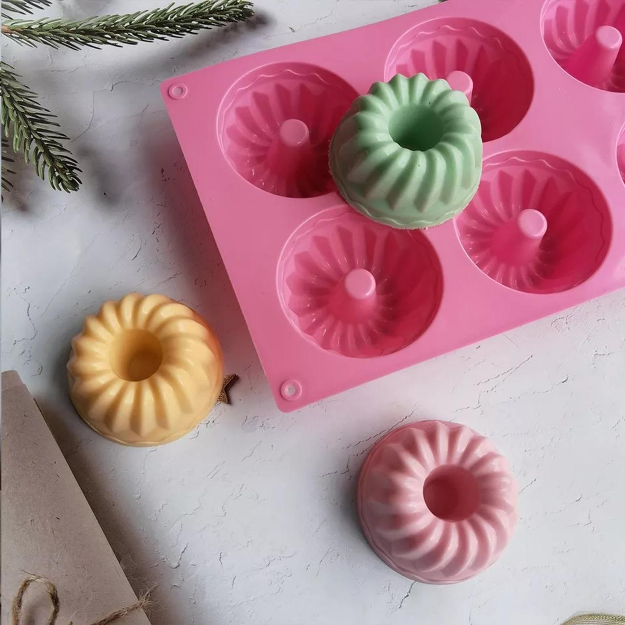 Форма для маффінів та кексів силіконова 1936 C А-П, фото 1