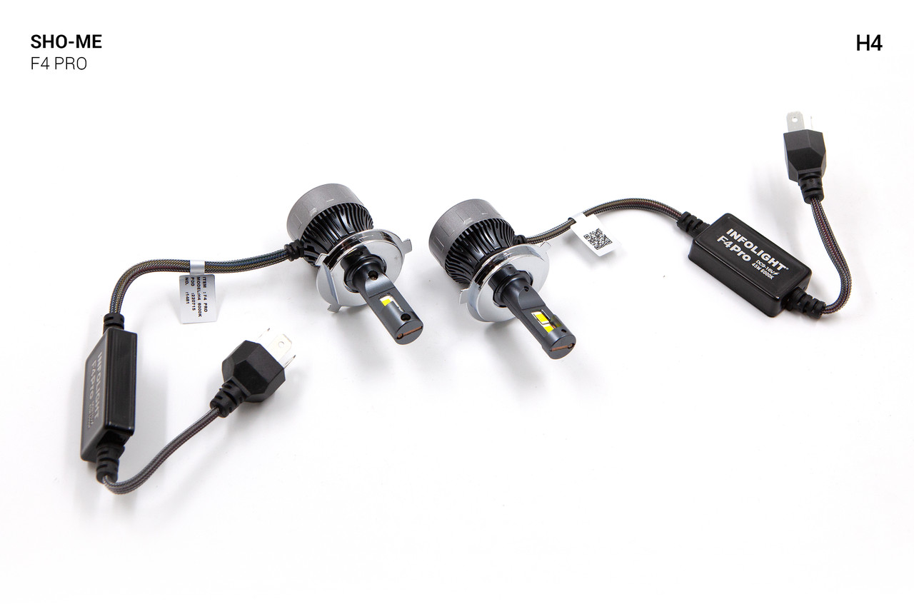 Комплект світлодіодних ламп Sho-Me F4-Pro H4 45W, фото 1