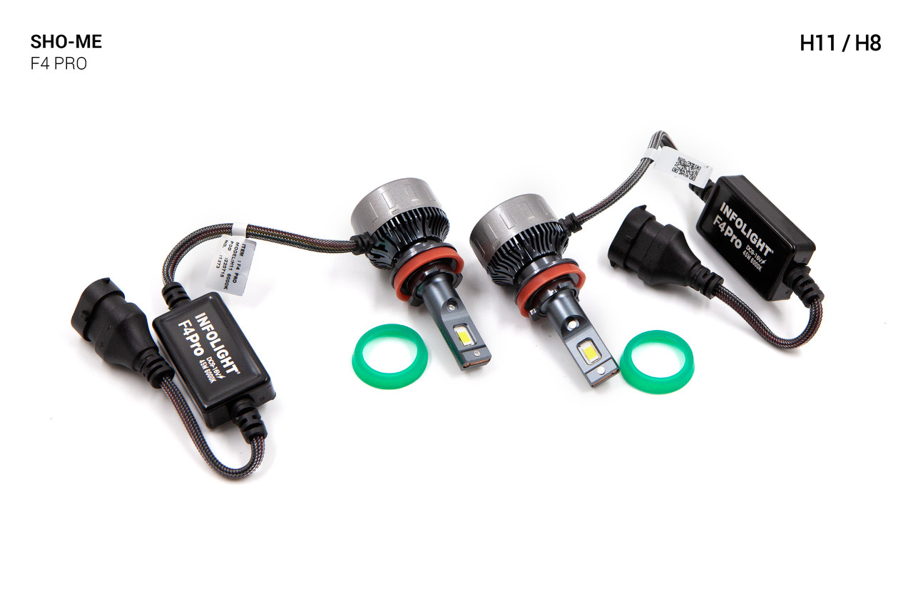 Комплект світлодіодних ламп Sho-Me F4-Pro H11 45W, фото 1